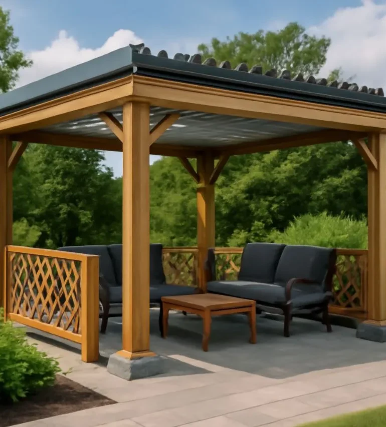 سقف متحرک آلاچیق